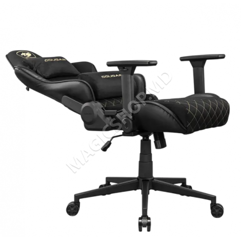 Игровое кресло Cougar Armor One V2 Gold F, обивка из ПВХ-кожи